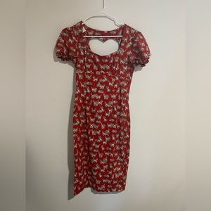 Bernie Dexter red kitten dress. So cute!!